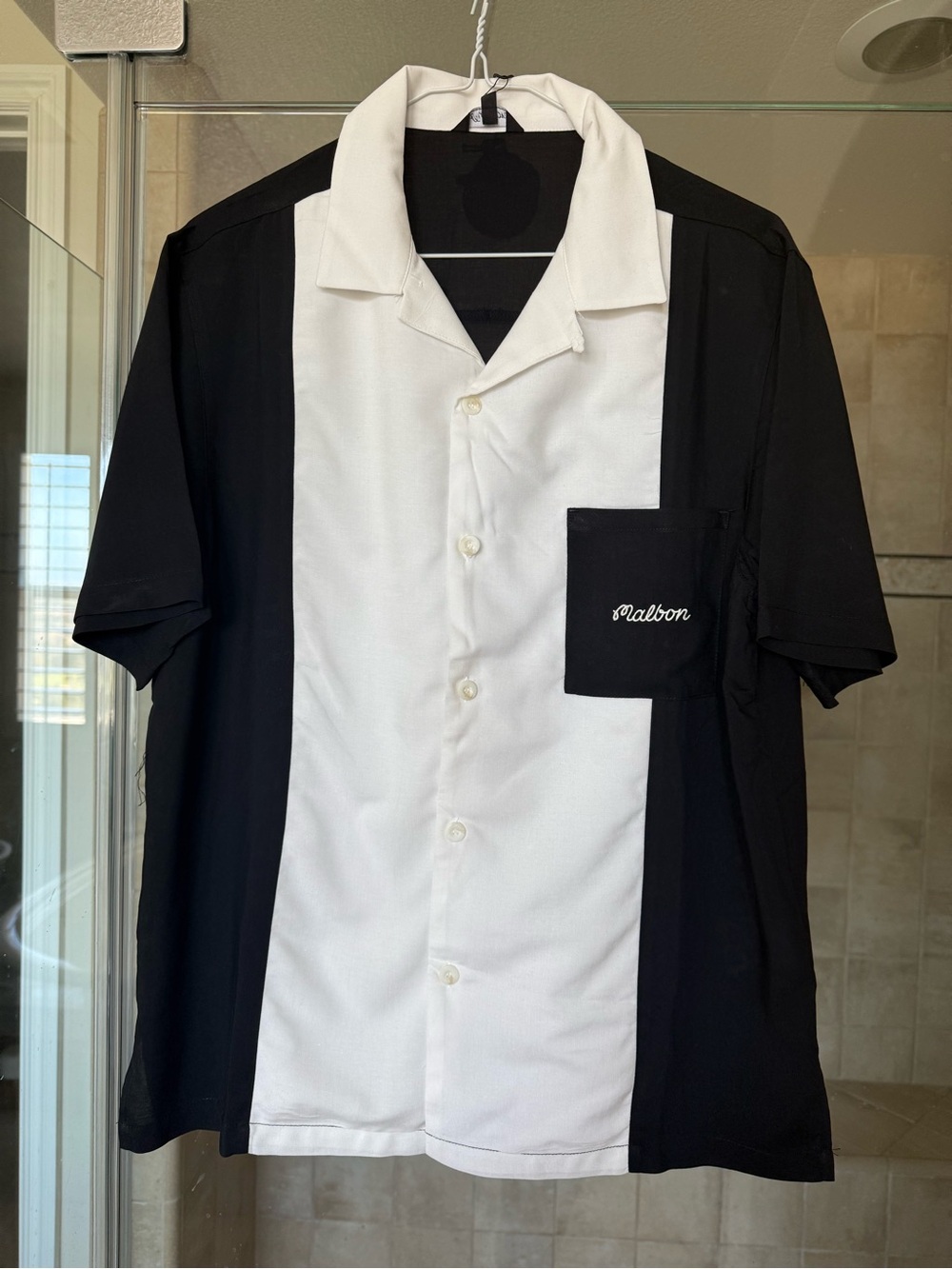 Malbon Golf Men’s Black & White Shirt